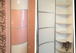 Распашные двери в алюминиевом профиле для шкафов